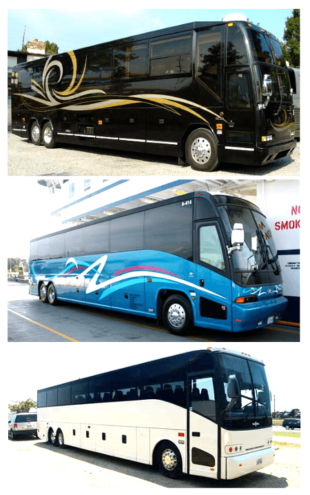 charter bus rental columbia