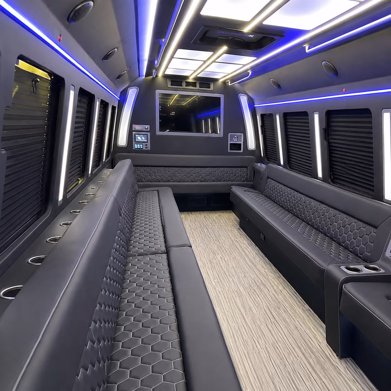 Columbia Bachelor & Bachelorette Transportation party bus exterior