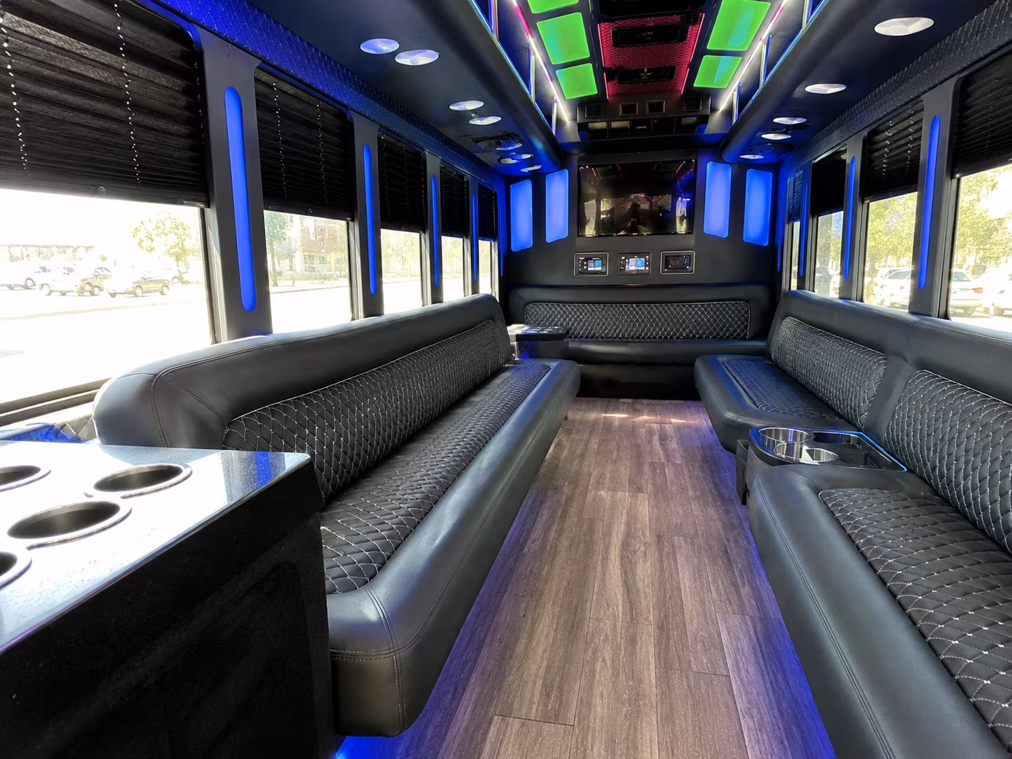 Columbia Bachelor & Bachelorette Transportation party bus exterior