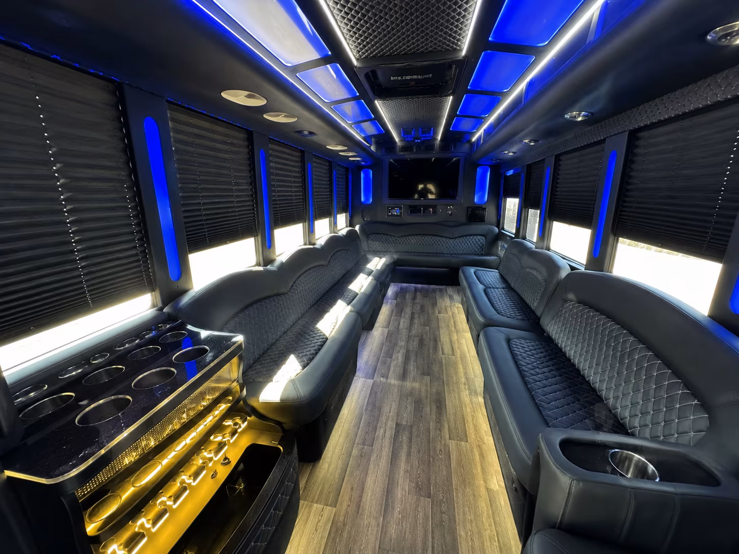 Columbia Concert & Music Festival Transportation party bus exterior