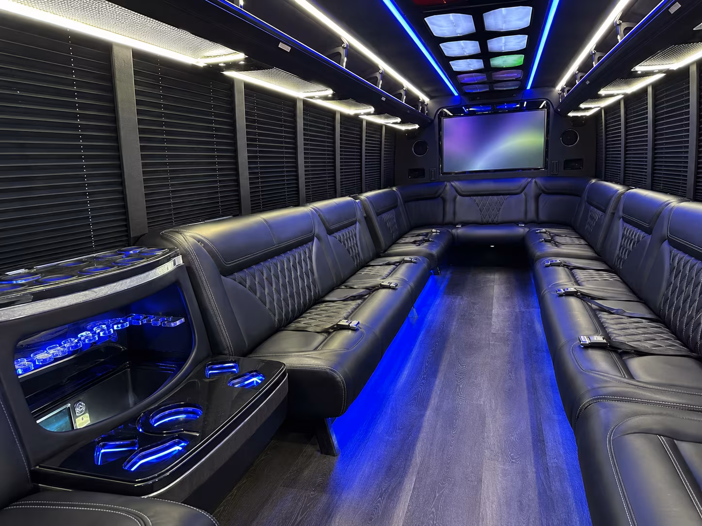Columbia Concert & Music Festival Transportation party bus exterior