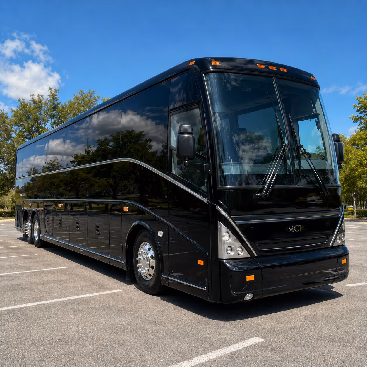 Columbia Corporate Transportation party bus exterior
