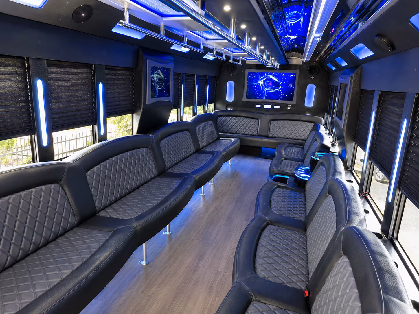 Columbia Prom & Homecoming Transportation party bus exterior