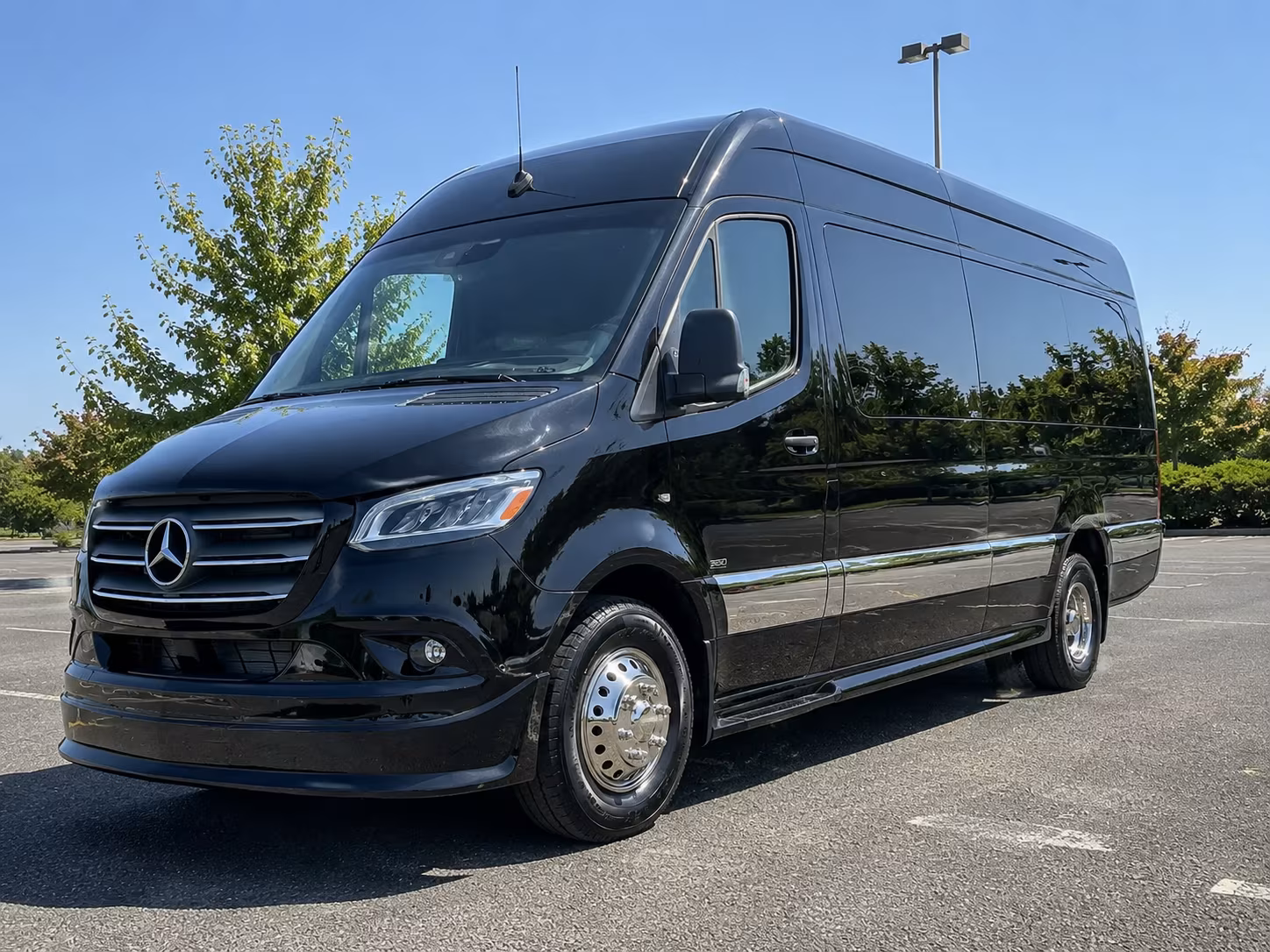Columbia School Event Transportation party bus exterior
