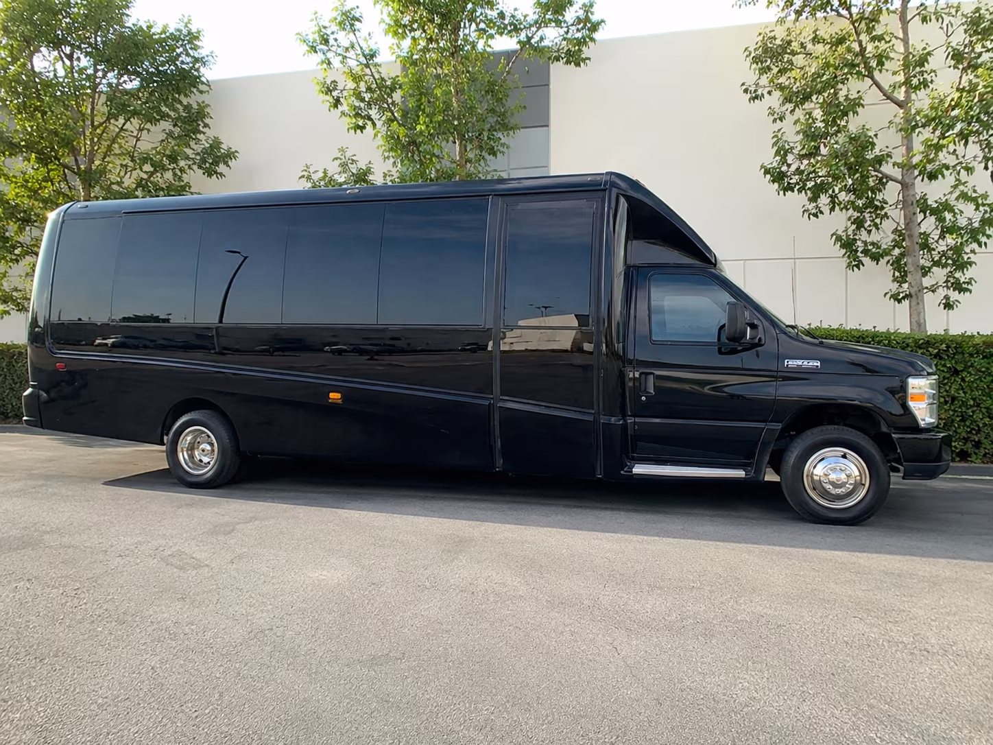 Columbia School Event Transportation party bus exterior