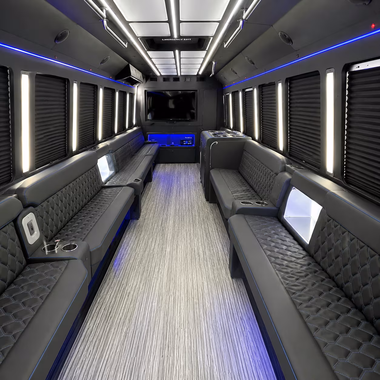 Columbia Wedding Transportation onboard seating
